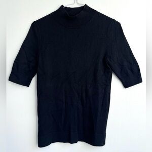 ANN TAYLOR Black Turtleneck Shirt